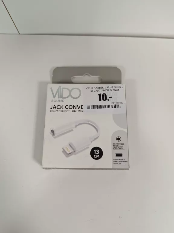 VIDO KABELEK MINI JACK-IPHONE 1M