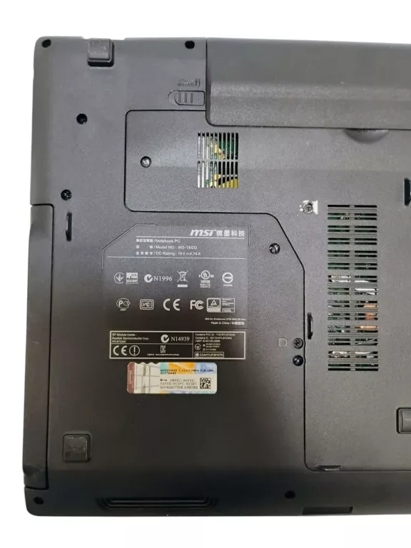 LAPTOP MSI CX61 16GB RAM 250 GB