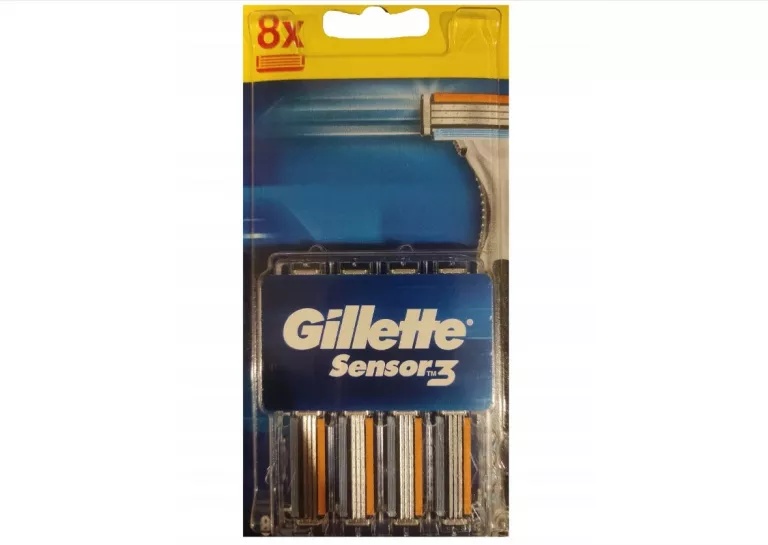 WKŁADY OSTRZA DO MASZYNKI GILLETTE SENSOR3 8 SZTUK