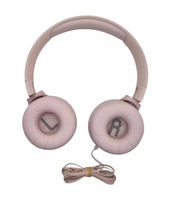 SŁUCHAWKI PRZEWODOWE JBL TUNE 500 RÓŻOWE