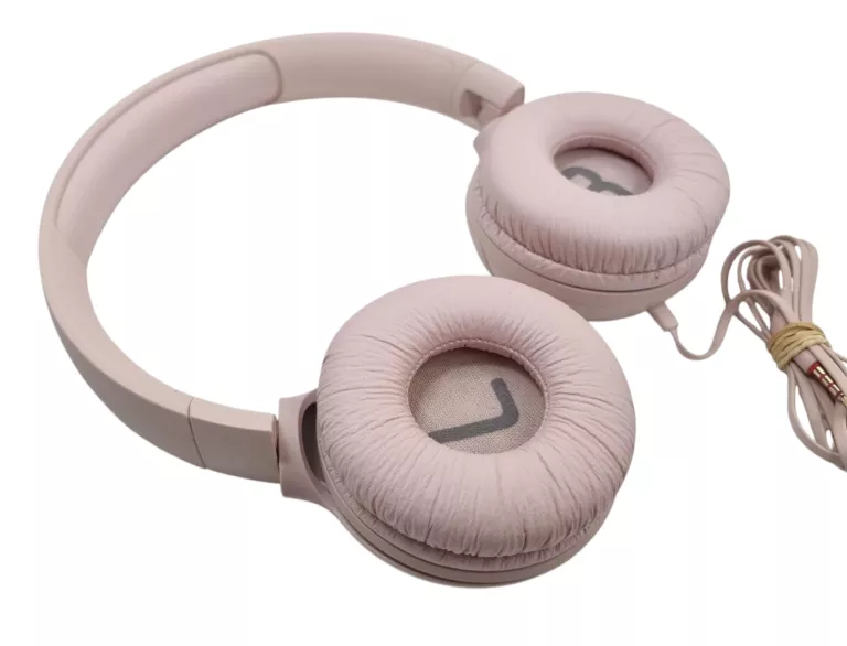 SŁUCHAWKI PRZEWODOWE JBL TUNE 500 RÓŻOWE