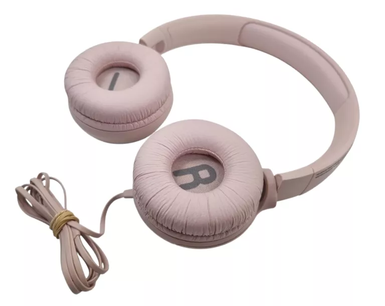 SŁUCHAWKI PRZEWODOWE JBL TUNE 500 RÓŻOWE