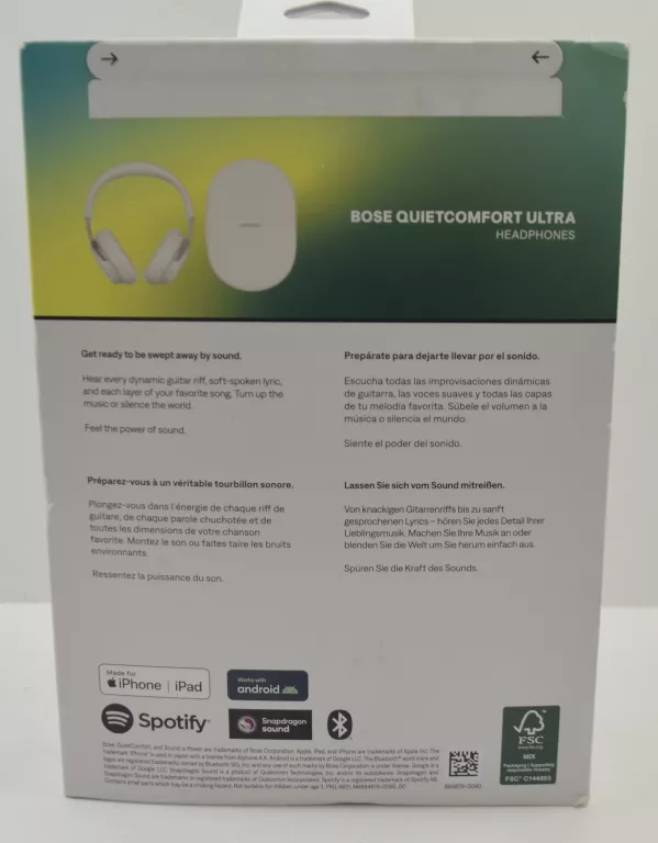 SŁUCHAWKI BOSE QUIETCOMFORT ULTRA WIRELESS BIAŁE