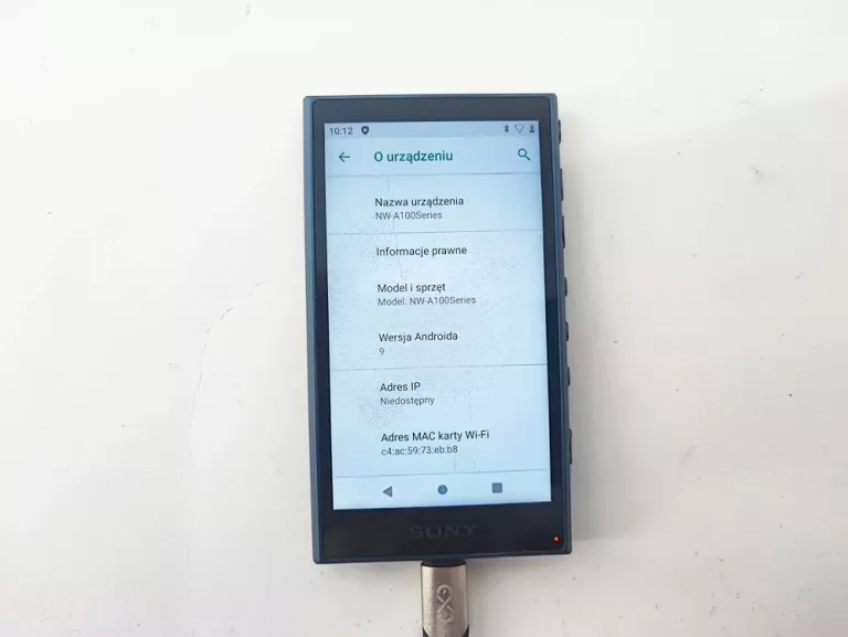 ODTWARZACZ AUDIO SONY WALKMAN NW-A100SERIES