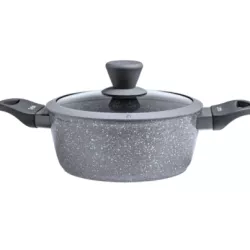 GARNEK Z POKRYWKĄ VAVIO STONE DESIGN 20CM 2,2L DO WSZYSTKICH KUCHENEK