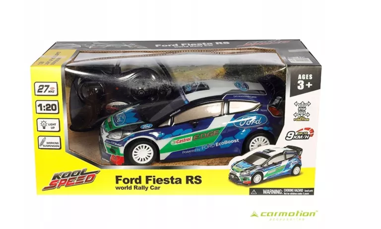 MODEL 1:20 FORD FIESTA WRC CASTROL EDGE, STEROWANY ZDALNIE