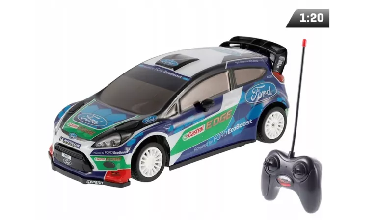 MODEL 1:20 FORD FIESTA WRC CASTROL EDGE, STEROWANY ZDALNIE