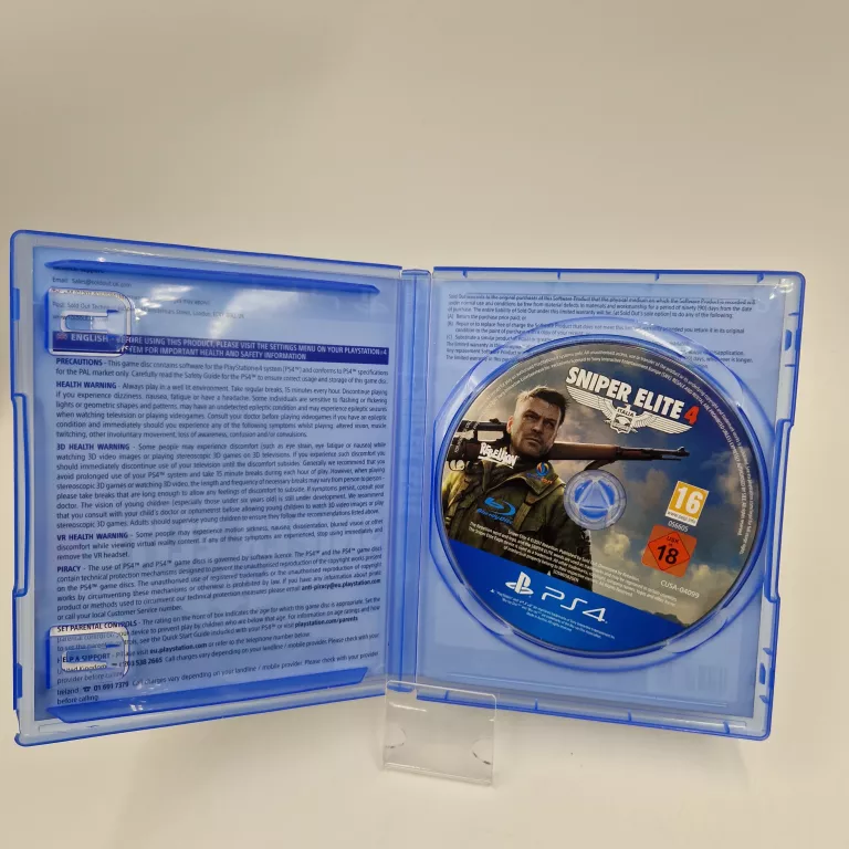 GRA PS 4 SNIPER ELITE 4
