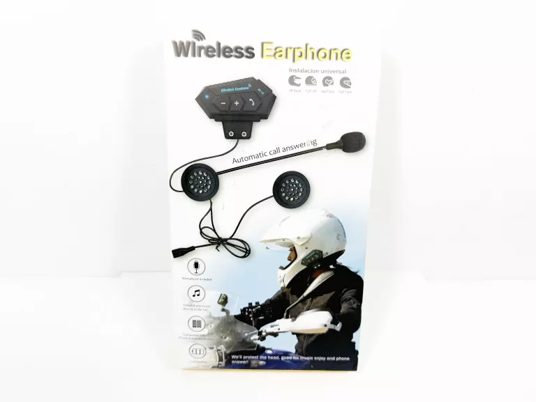 SŁUCHAWKI INTERKOM BLUETOOTH MOTOCYKL BT 5.0 DO KASKU BT12 OKAZJA