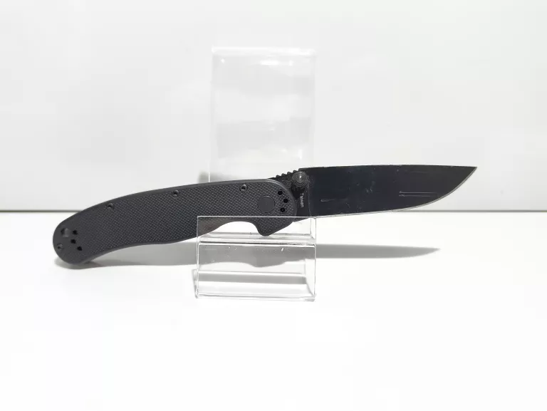NÓŻ SKŁADANY EDC ONTARIO RAT 2 DROP POINT FOLDER BLACK D2 Z KLIPSEM