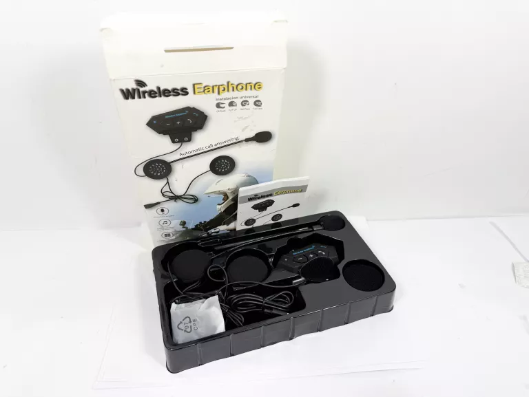 SŁUCHAWKI INTERKOM BLUETOOTH MOTOCYKL BT 5.0 DO KASKU BT12 OKAZJA
