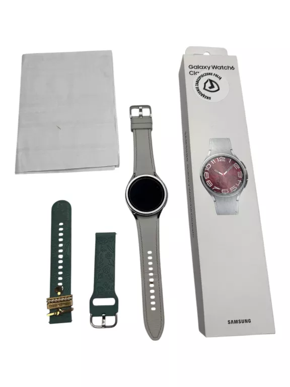 SMARTWATCH SAMSUNG GALAXY WATCH 6 CLASSIC (R950) SREBRNY