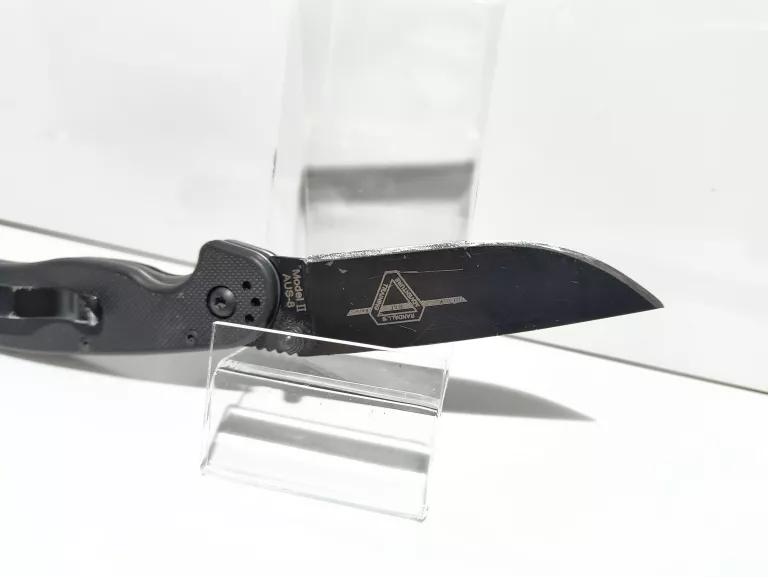 NÓŻ SKŁADANY EDC ONTARIO RAT 2 DROP POINT FOLDER BLACK D2 Z KLIPSEM
