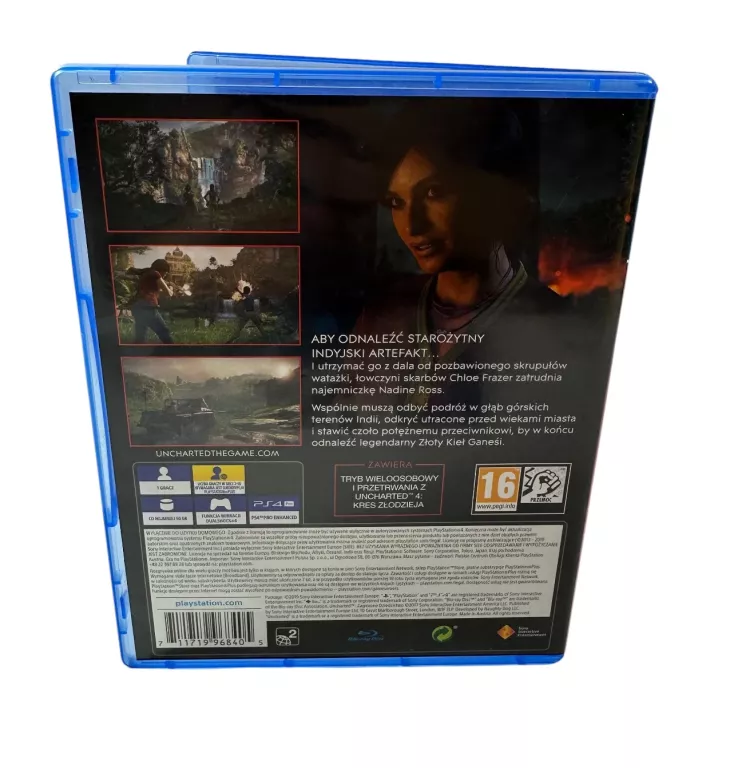 GRA NA PS4 UNCHARTED ZAGINIONE DZIEDZICTWO