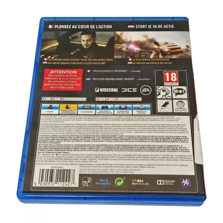 GRA PS4 BATTLEFIELD HARDLINE