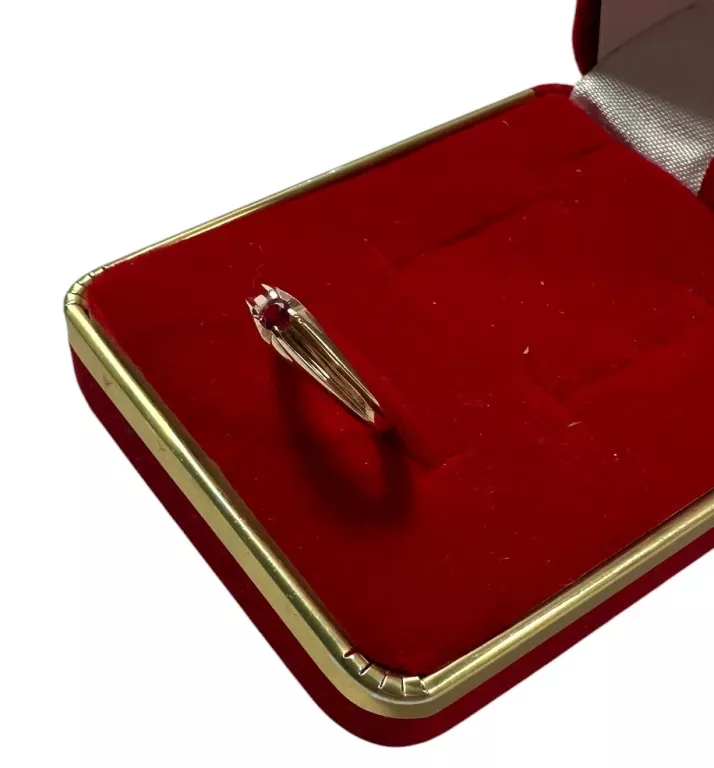 ŚLICZNY ZŁOTY PIERŚCIONEK PRÓBY 585 / R. 12 / 2,2G!