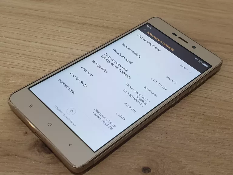XIAOMI REDMI 3 16GB ZŁOTY