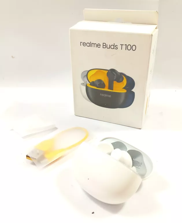 REALME BUDS T100 SŁUCHAWKI DOUSZNE BT KARTONIK/KABELEK