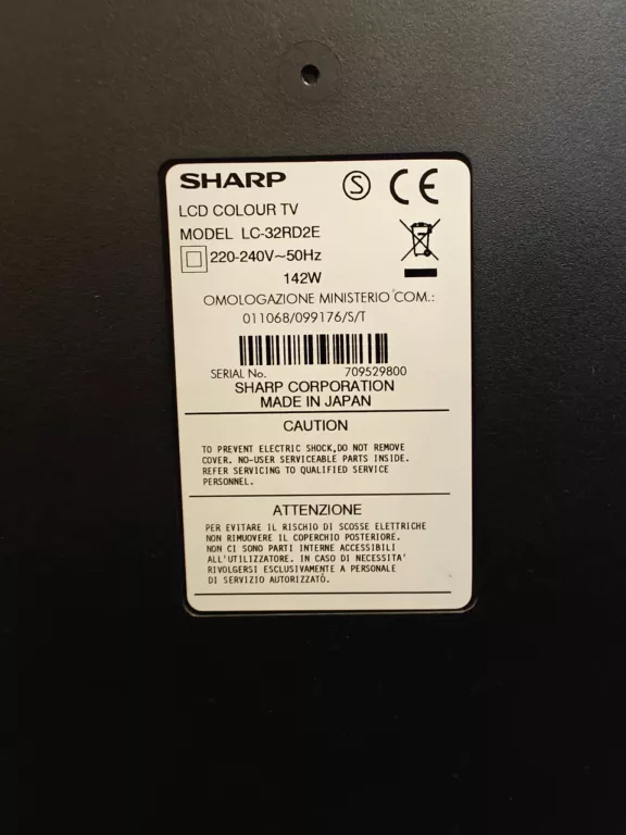 TELEWIZOR SHARP 32 CALE 32RD8E Z PILOTEM