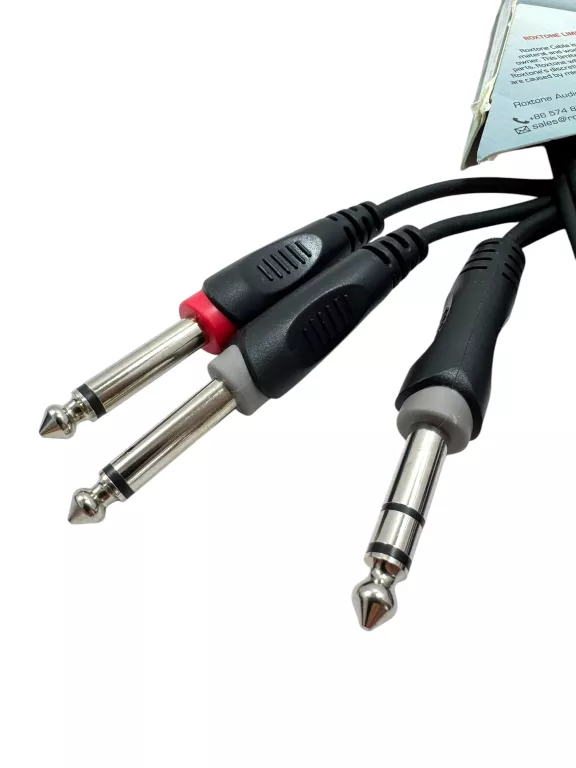 KABEL SAMURAI RAYC100L6 AUDIO JACK 6,3 - 2X JACK 6,3