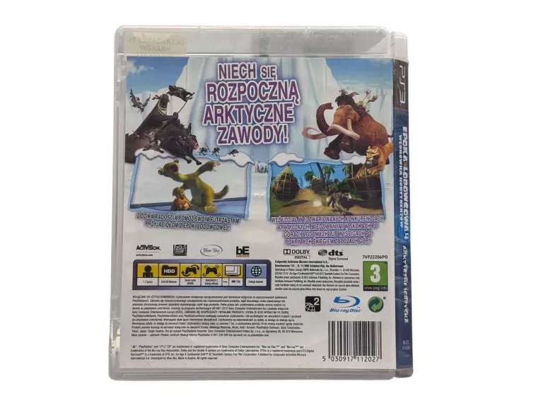 GRA NA PS3 EPOKA LODOWCOWA WĘDRÓWKA KONTYNENTOW ARKTYCZNE IGRZYSKA