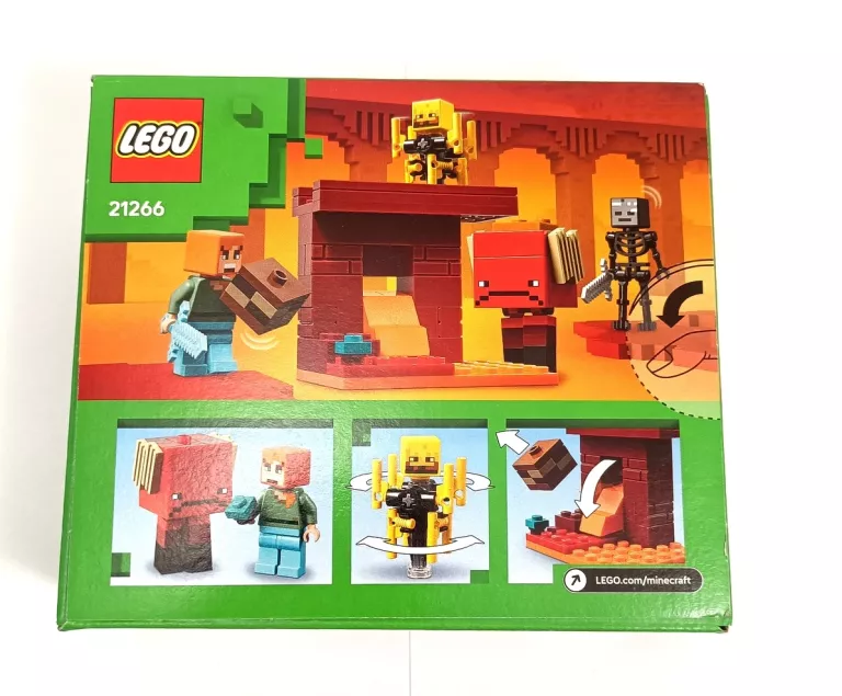 LEGO MINECRAFT BITWA NA MOŚCIE NETHERU 21266