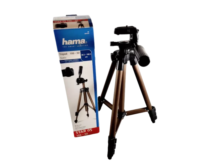STATYW FOTOGRAFICZNY HAMA TRIPOD 106 3D - SZARY DO SMARTFONÓW 106 CM