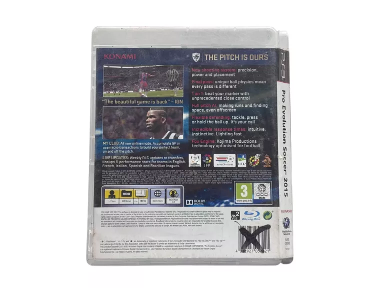 GRA NA PS3 PES 2015 PRO EVOLUTION SOCCER