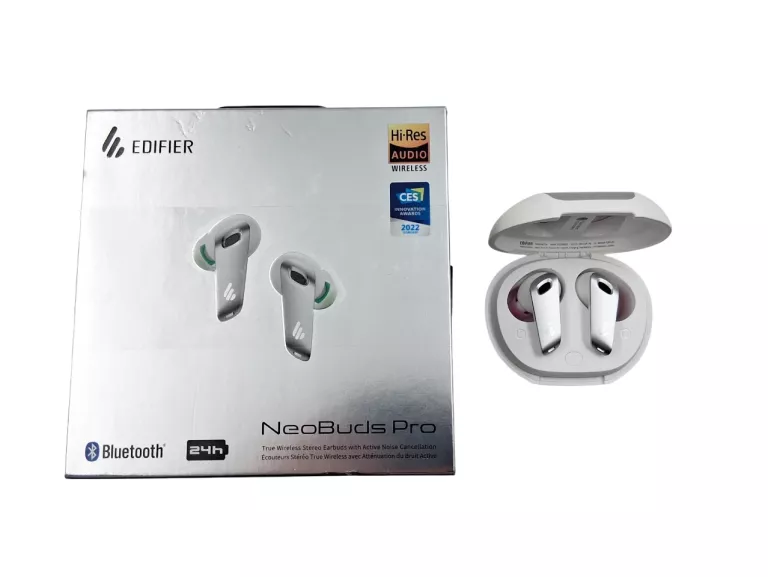 SŁUCHAWKI DOKANAŁOWE BEZPRZEWODOWE EDIFIER NEOBUDS PRO BIAŁE