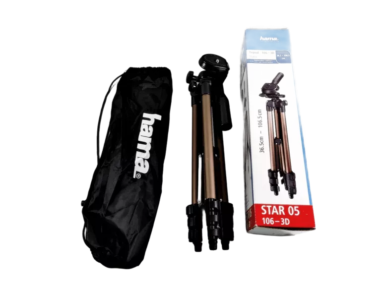 STATYW FOTOGRAFICZNY HAMA TRIPOD 106 3D - SZARY DO SMARTFONÓW 106 CM