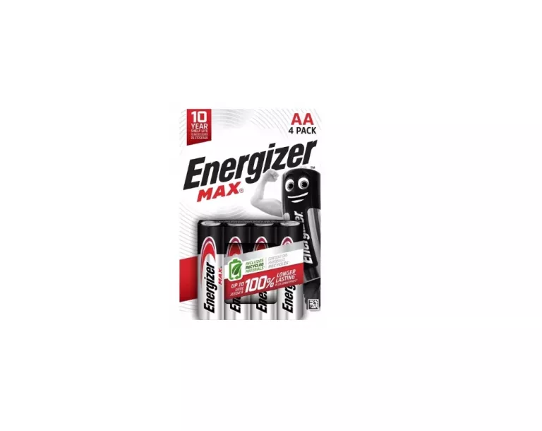 ENERGIZER MAX BATERIE ALKALICZNE AA LR6 1,5 V GRUBE PALUSZKI 4 SZT