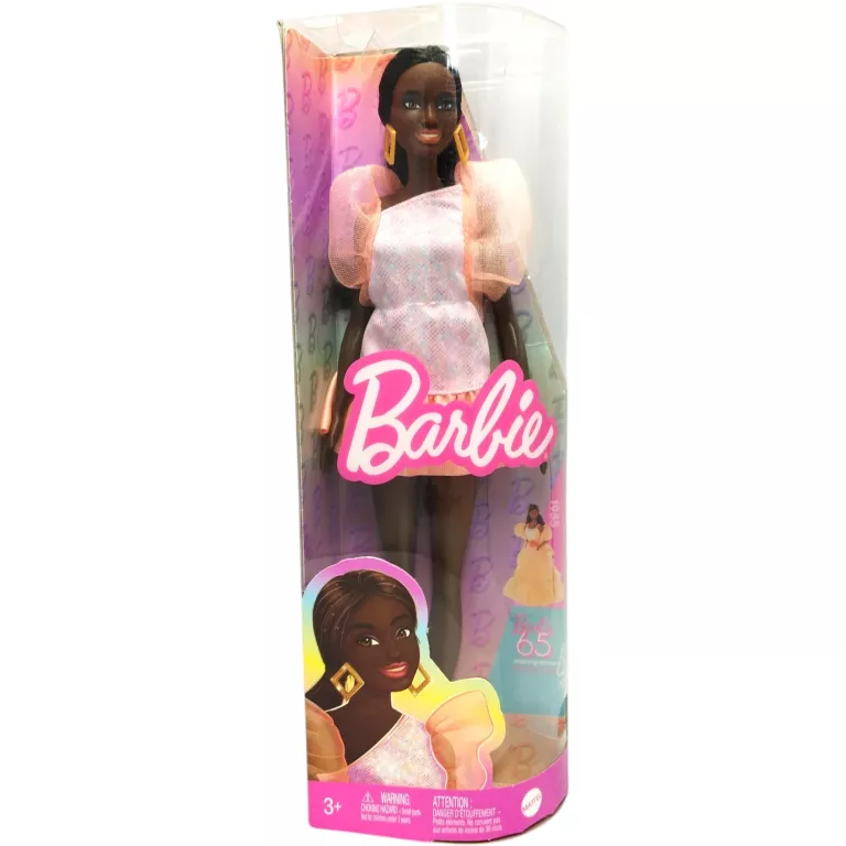 BARBIE LALKA CZARNOSKÓRA 216 W SUKIENCE DUŻA 31CM