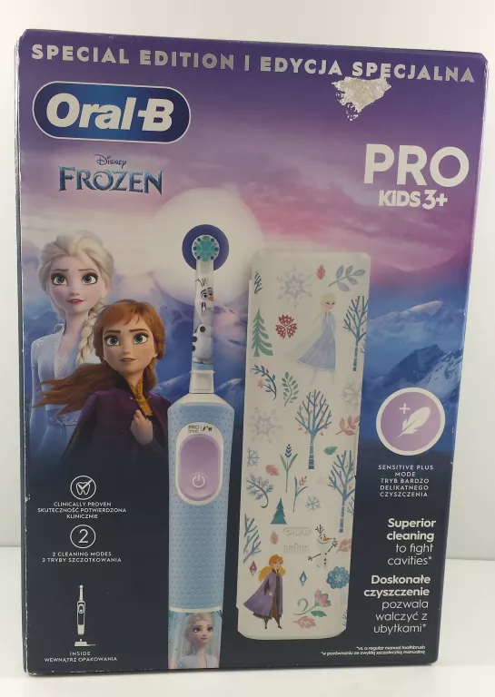 SZCZOTECZKA ELEKTRYCZNA ORAL-B PRO KIDS FROZEN + ETUI