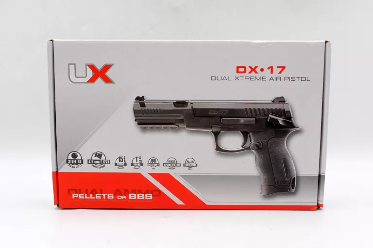 PISTOLET WIATRÓWKA UMAREX DX17 NA DWA RODZAJE ŚRUTU 4,5MM