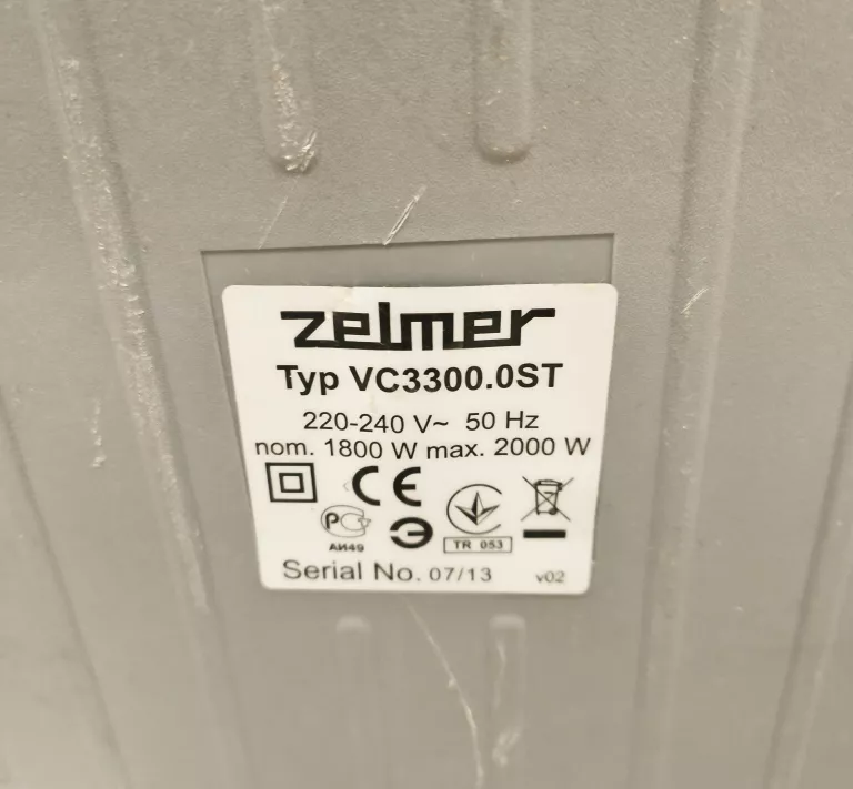 ODKURZACZ ZELMER VC3300.0ST