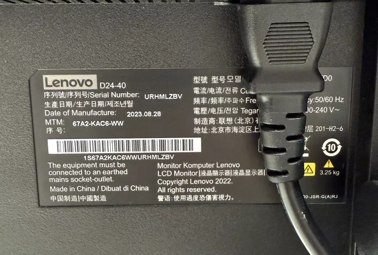 MONITOR LENOVO D24-40