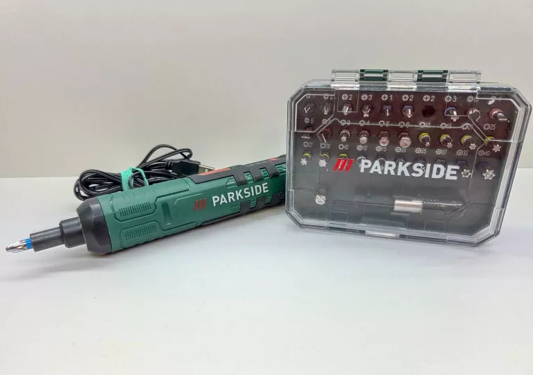 PARKSIDE WKRĘTARKA AKUMULATOROWA 4 V, PARS 4 A1, Z KABLEM USB-C + BITY