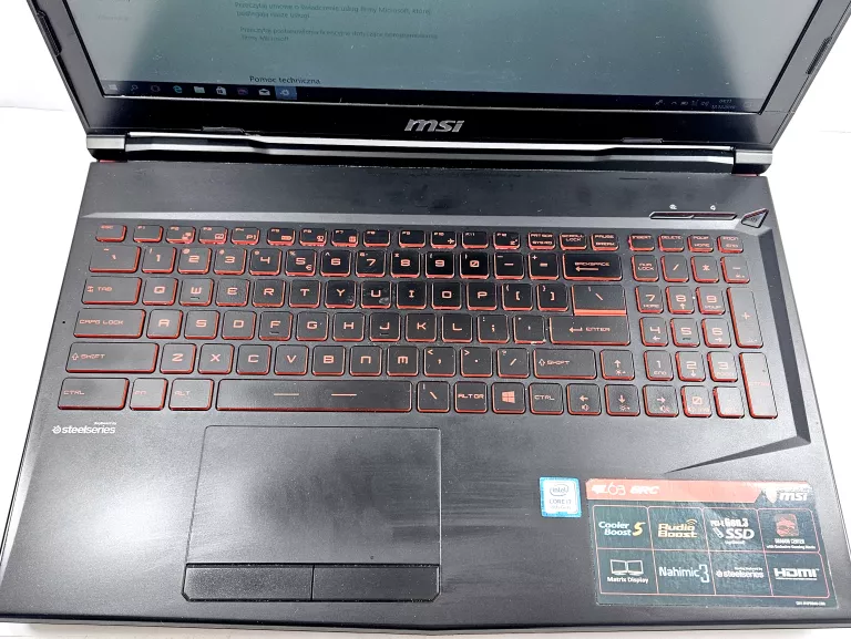 LAPTOP MSI MSI GL63 8RC I5-8300H / 8 GB / 1 TB HDD