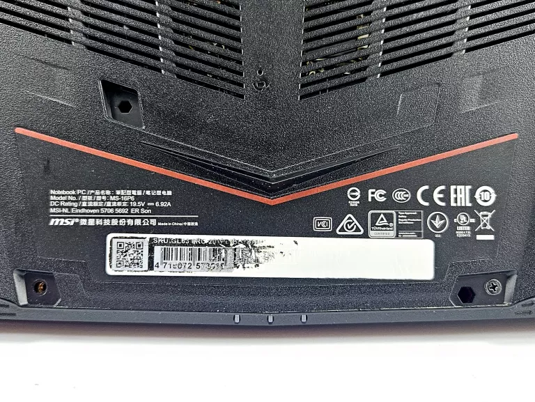 LAPTOP MSI MSI GL63 8RC I5-8300H / 8 GB / 1 TB HDD