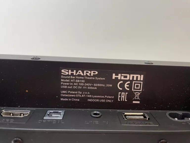 SOUNDBAR SHARP HT-SB150/KAB