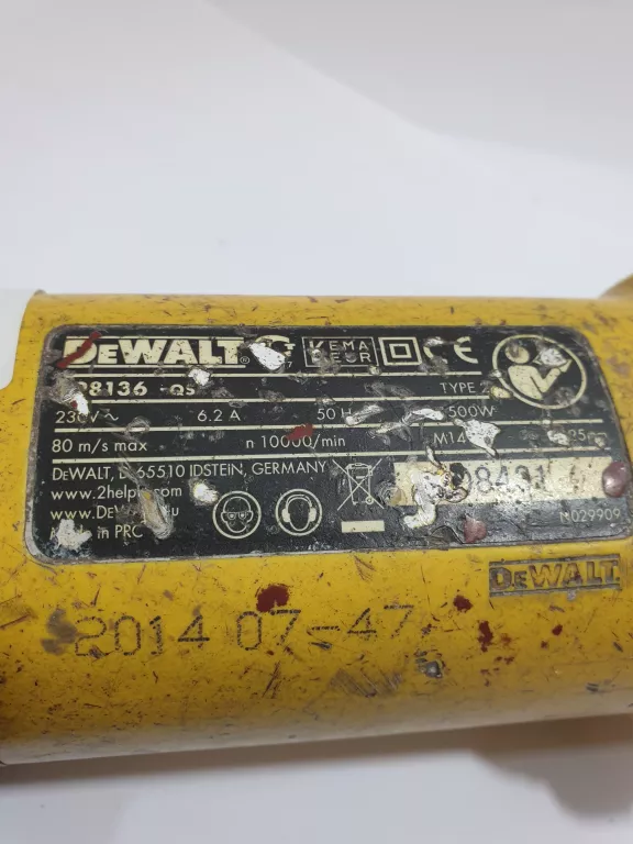 SZLIFIERKA KĄTOWA DEWALT D28136 - QS 125 MM