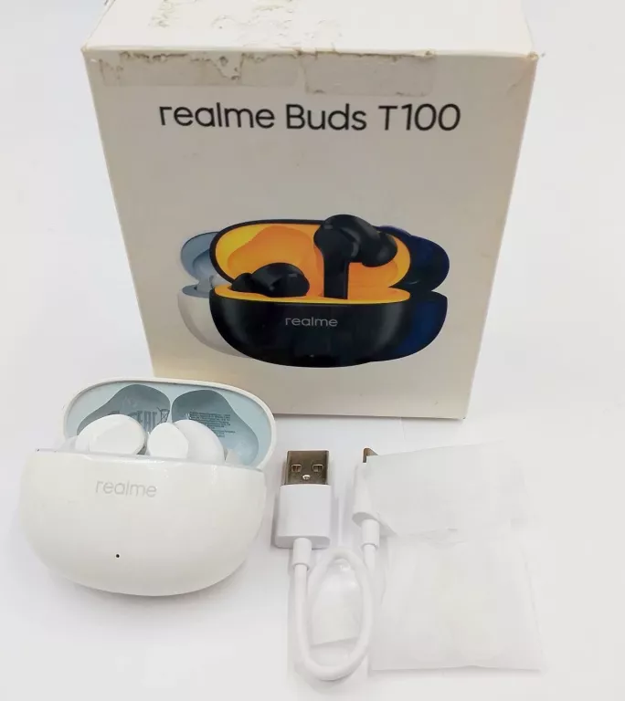 SŁUCHAWKI BEZPRZEDOWE BUDS T 100 KOMPLET