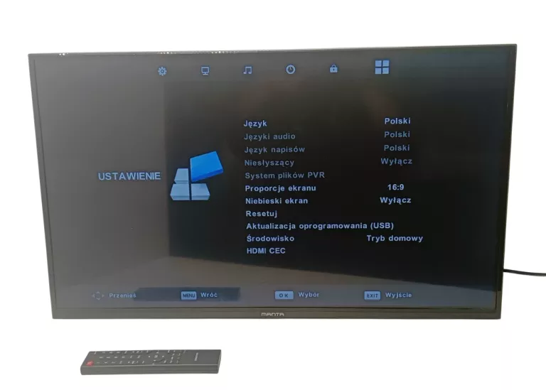 TELEWIZOR MANTA 32LHN89T +PILOT  !BEZ NÓG!