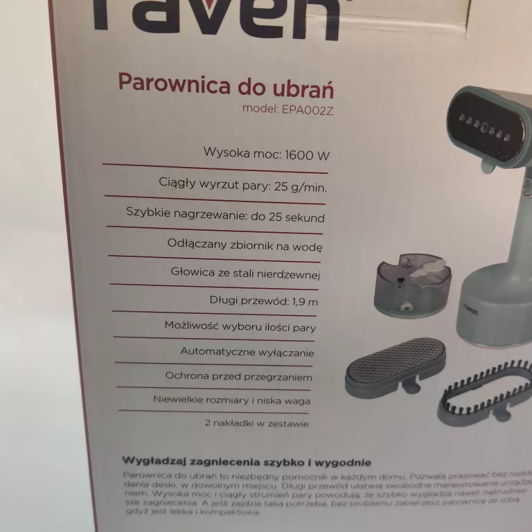 parownica-steamer-do-ubran-raven-epa002z-1600-w-ean-gtin-5902837835099