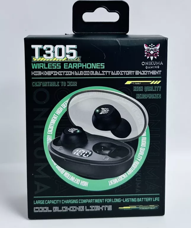 ONIKUMA SŁUCHAWKI BEZPRZEWODOWE BLUETOOTH SPORTOWE DOKANAŁOWE TWS BT 5.3