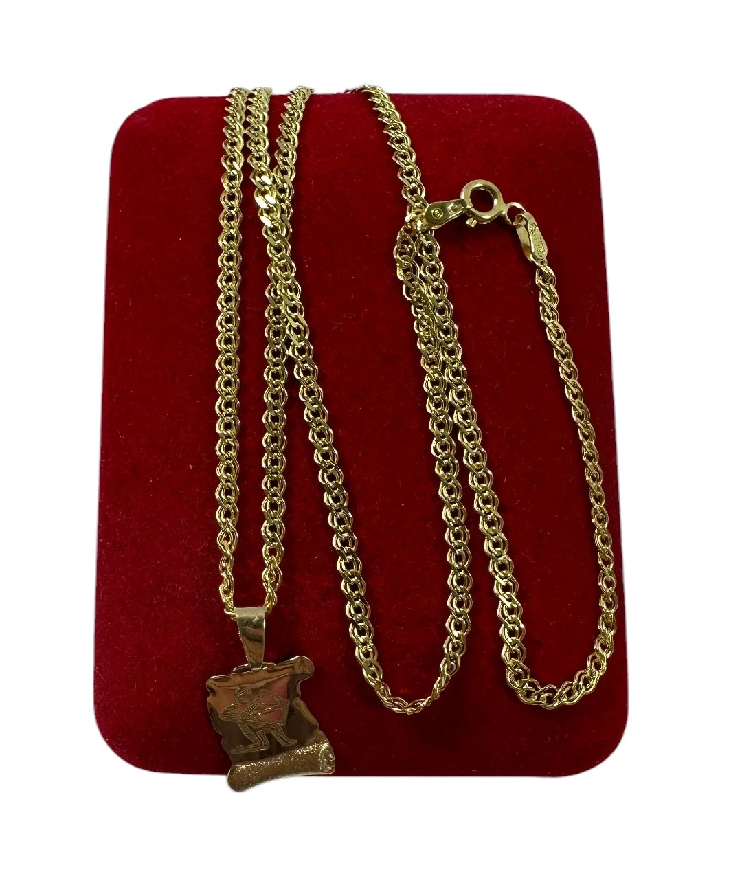 zloty-lancuszek-z-zawieszka-proby-585-dl-45-cm-278g-stan-11323-2