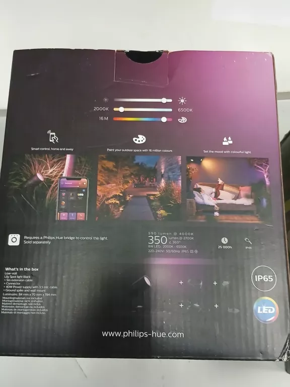 REFLEKTOR OGRODOWY PHILIPS HUE WHITE AND COLOUR AMBIANCE LILY