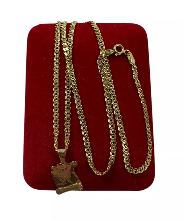 zloty-lancuszek-z-zawieszka-proby-585-dl-45-cm-278g-stan-11323-2