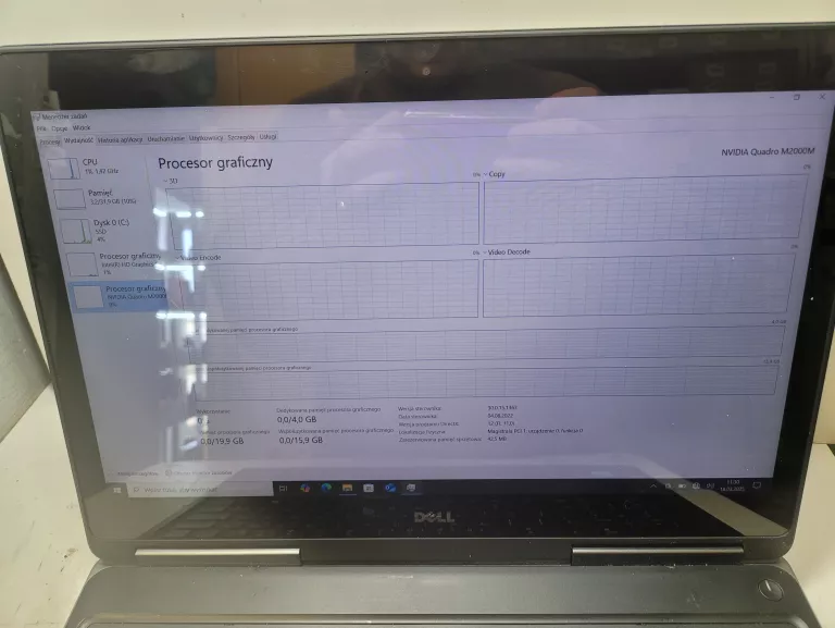 LAPTOP DELL PRECISION 7510 15,6 " INTEL CORE I7 32 GB