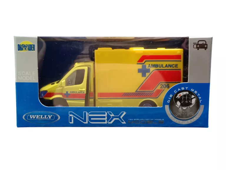 FIGURKA WELLY AMBULANS MERCEDES-BENZ SPRINTER